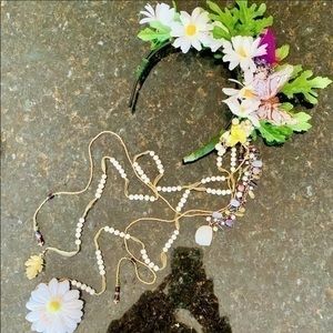 ✨Cosmik Souls Floral Jeweled Festival Headband✨